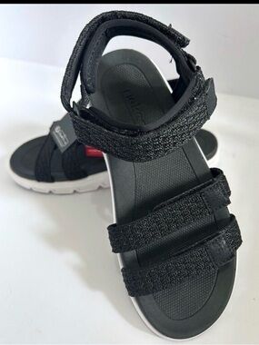 Reiker Black Adjustable Strap Sport Sandals Comfort Walking Shoes Womens 5.5